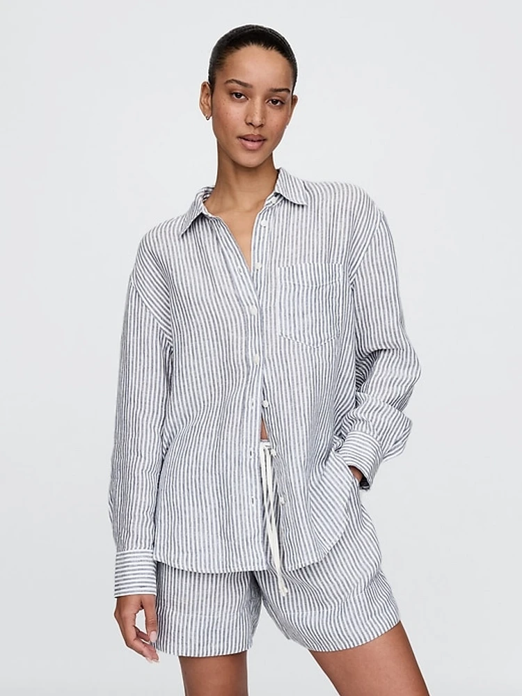 100% Linen Oversized Shirt