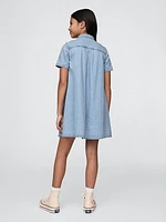 Kids Denim Pocket Dress