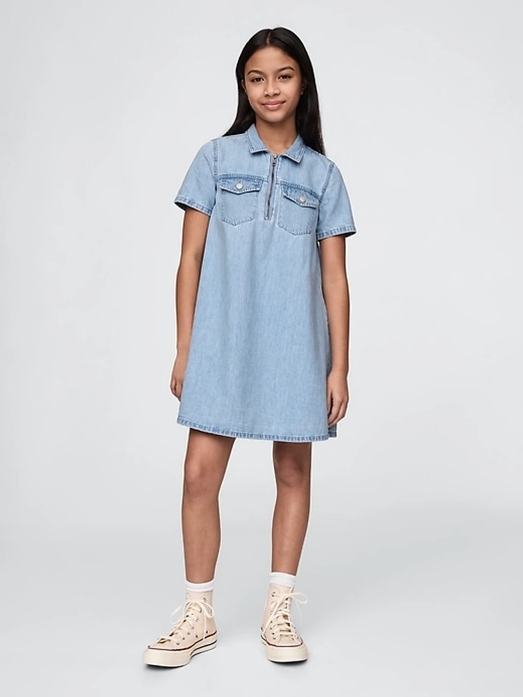 Kids Denim Pocket Dress