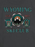 Kids Wyoming Ski Club Graphic T-Shirt