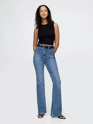 Curvy High Rise '70s Flare Jeans