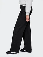 Curvy High Rise Stride Wide-Leg Jeans