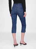 High Rise Capri Jeans