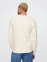 Double-Knit Henley T-Shirt