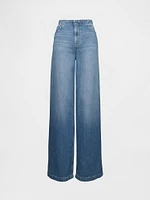 Mid Rise Cargo Baggy Jeans
