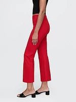 High Rise Ponte Crop Kick Pants