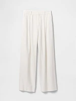 365 High Rise Linen-Blend Trousers