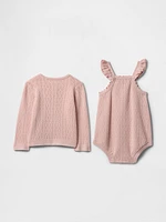 Baby Cardigan Sweater Outfit Set