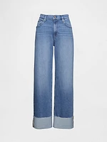 Mid Rise Cuffed '90s Loose Jeans