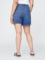 4.75" High Rise A-Line Denim Short