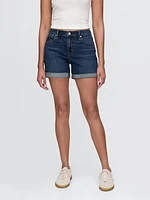 5" Mid Rise Denim Girlfriend Shorts