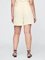 365 High Rise Linen-Blend Shorts