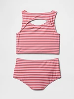 Kids Cutout Tankini Swim Two-Piece