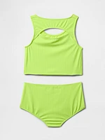 Kids Cutout Tankini Swim Two-Piece