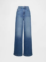 Sky High Rise Stride Wide-Leg Jeans