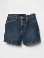 4.75" High Rise A-Line Denim Short