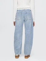 High Rise Barrel Jeans