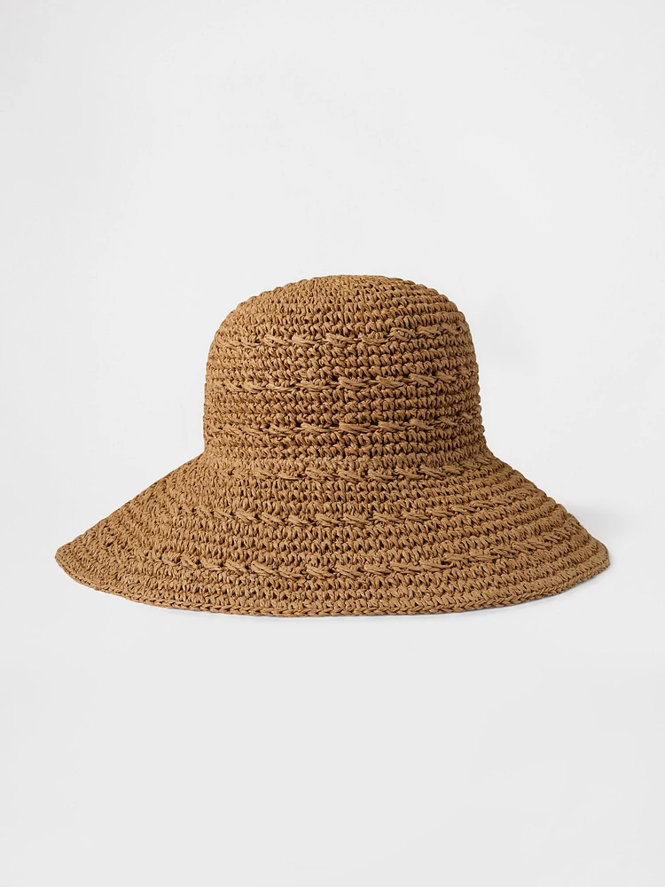 Straw Bucket Hat