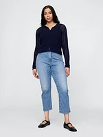 High Rise Capri Jeans