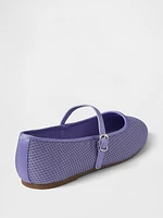 Kids Mesh Mary Jane Flats