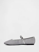 Vegan Suede Mary Jane Flats