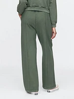 Seamed Wide-Leg Sweatpants