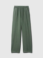 Seamed Wide-Leg Sweatpants