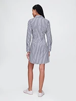 Organic Cotton Poplin Mini Shirtdress