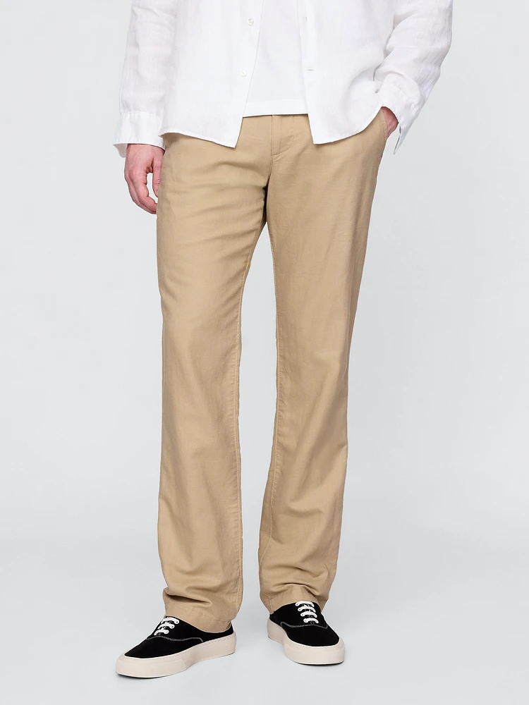 Linen-Cotton Khakis