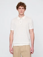 Crochet Polo Shirt