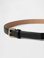 Slim Vegan Leather Belt