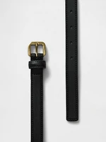 Slim Vegan Leather Belt