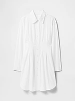 Organic Cotton Poplin Mini Shirtdress