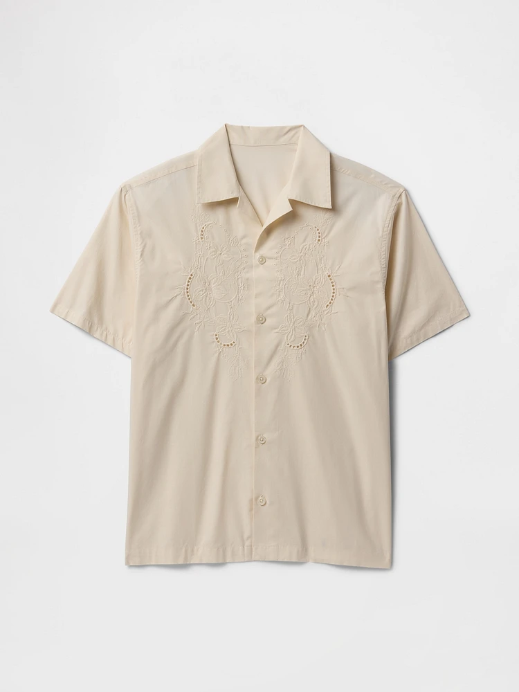 Eyelet Poplin Shirt