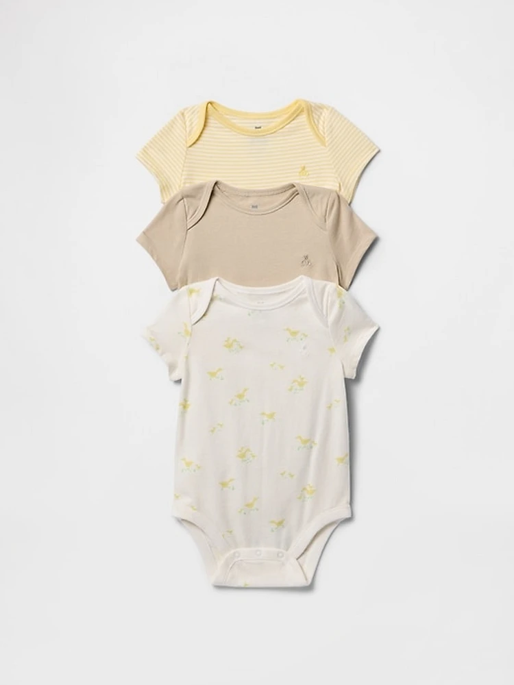 Baby First Favorites Organic Cotton Bodysuit (3-Pack