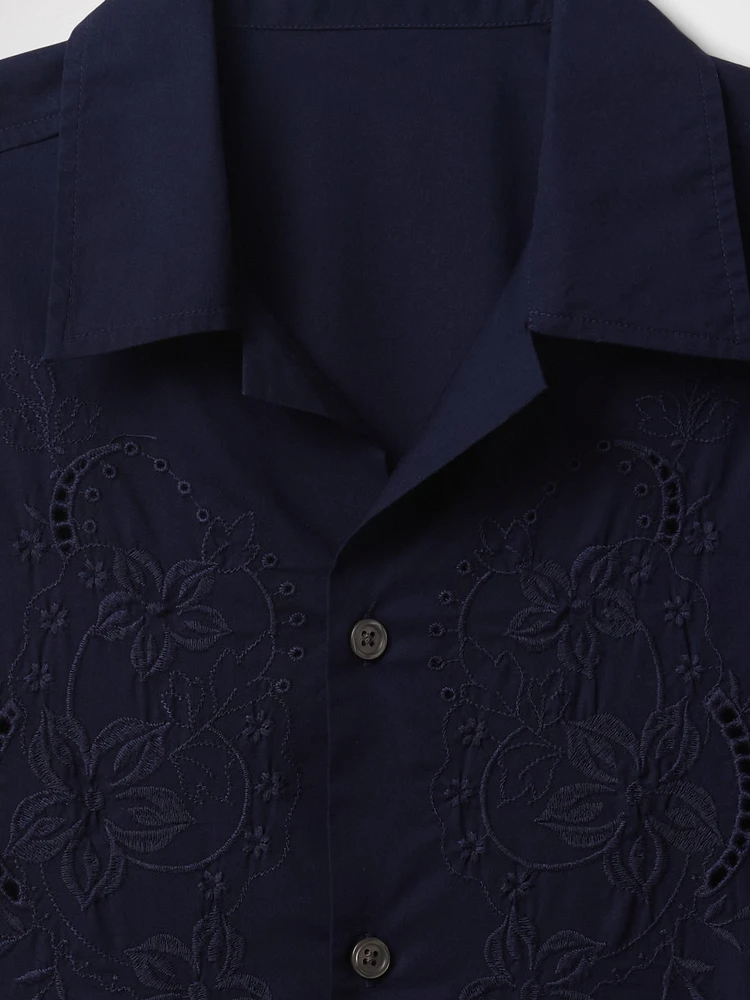 Eyelet Poplin Shirt