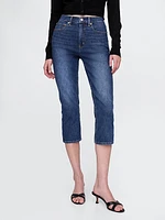 High Rise Capri Jeans