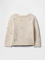 Baby Floral Embroidered Cardigan Sweater