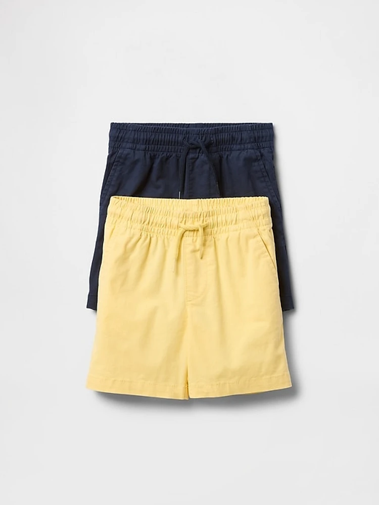 Baby & Toddler Easy Pull-On Shorts (2-Pack)