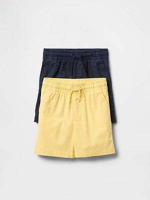 Baby & Toddler Easy Pull-On Shorts (2-Pack)