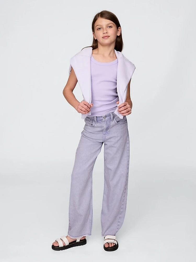 Kids UltraSoft Low Rise Stride Wide-Leg Jeans