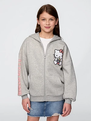 Kids Vintage Soft Hello Kitty Zip Hoodie