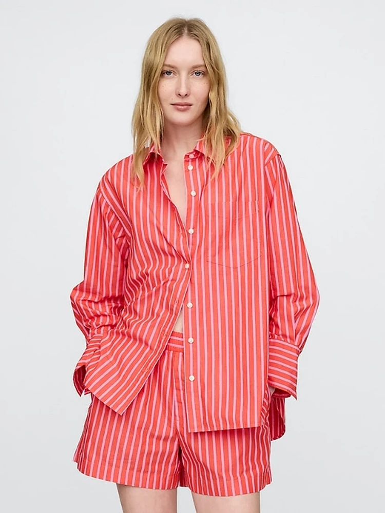 Organic Cotton Poplin Big Shirt