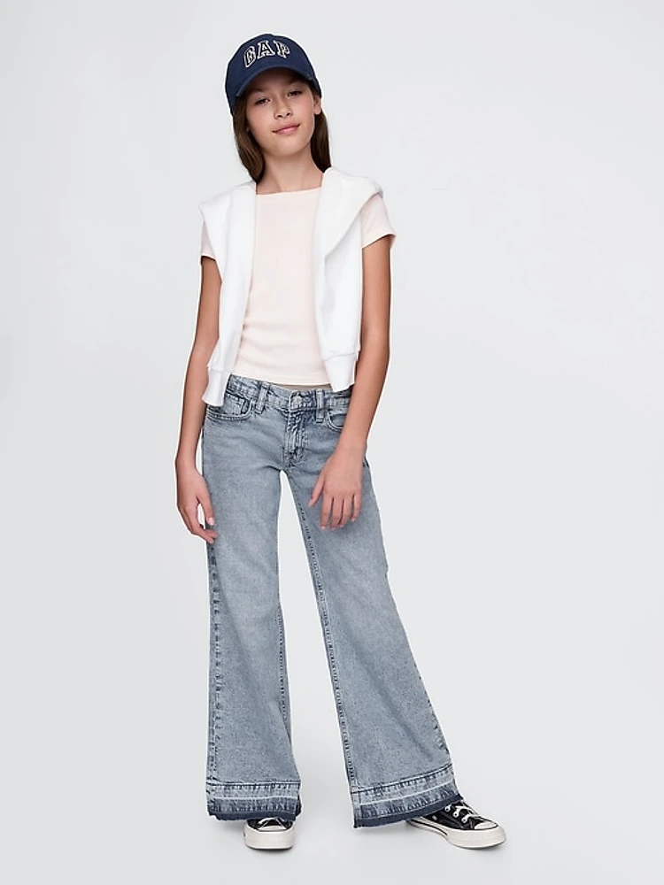 Mid Rise Relaxed Flare Jeans