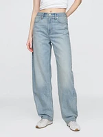High Rise Barrel Jeans