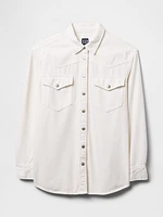 UltraSoft Denim Western Shirt Jacket