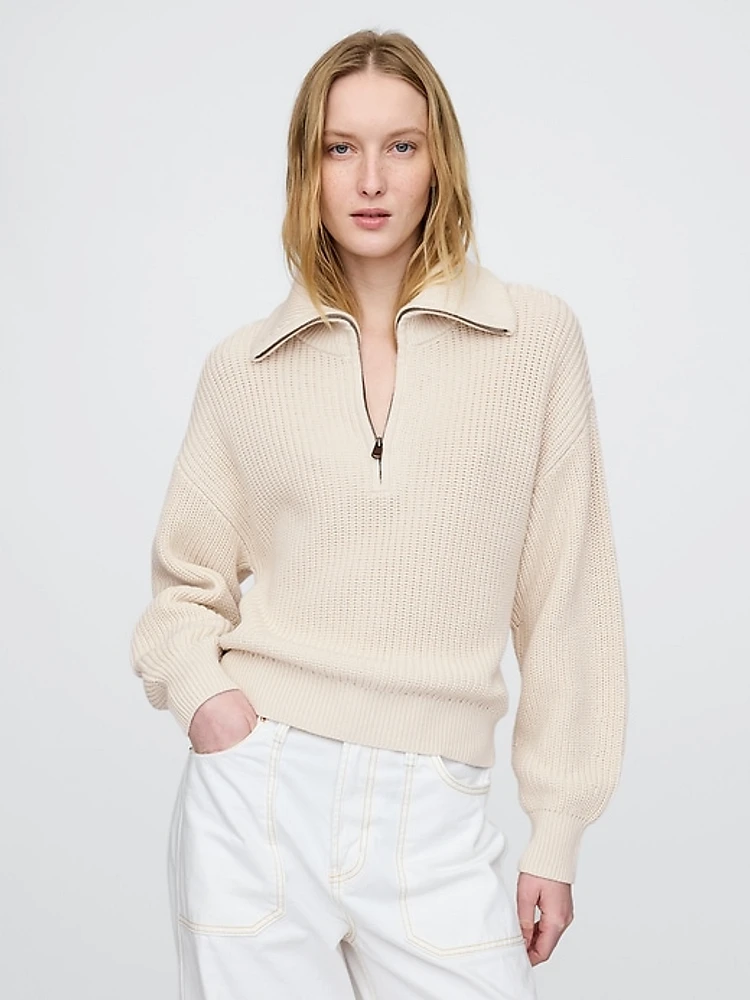 Half-Zip Pullover Sweater