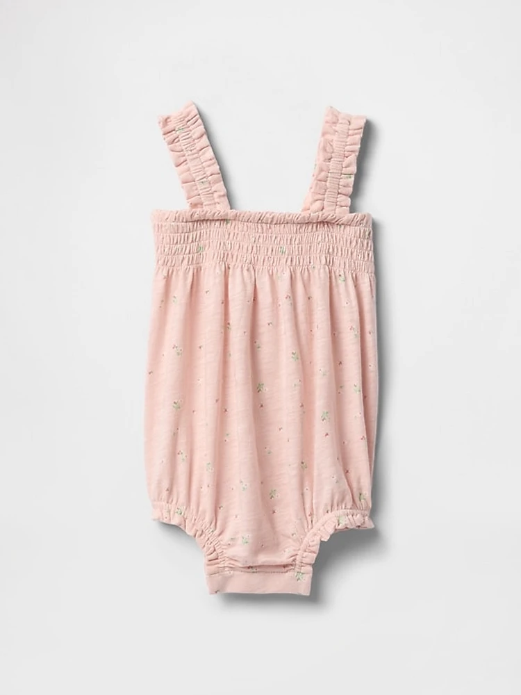 Baby Smocked Shorty One-Piece