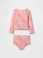 Gap × Disney Baby & Toddler Rash Guard Swim Two-Piece