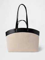 East-West Canvas Tote Bag
